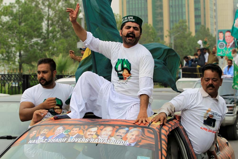 Nawaz Sharif's GT Road Rally In Pictures